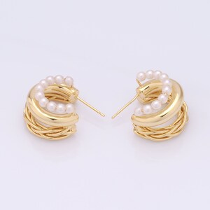 18K Gold Filled Dainty Minimalist Stud Earrings, Gold Stud Earrings,A gift for her