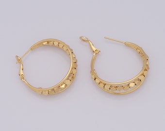 18K Gold Filled Dainty Round Hoop Earrings,Gold Hoop Earrings,Hoop Earrings,Hypoallergenic-Gifts for Her