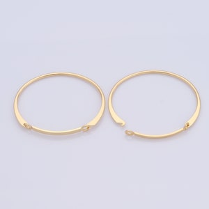 18K Gold Filled Openable Bangle,Thin Gold Bangle,Round Bangle,Gifts for Her