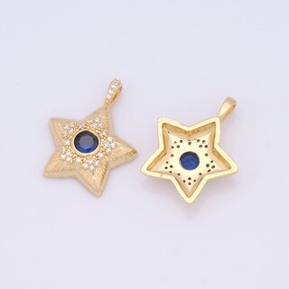 Collana Uomo Pentagramma Rotante - Placcata Oro 18K Con Zirconi - Ciondolo Girevole 360° - Regalo Hip Hop