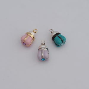 Gold Vegetable Charms, 18K Gold Filled Vegetable Pendant,  Enamel Vegetable Pendant Necklace for DIY Jewellery Making Supplies