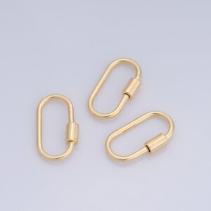 18K Gold Filled  Screw Clasp,Jewellery Clasp DIY Jewelry Supplies