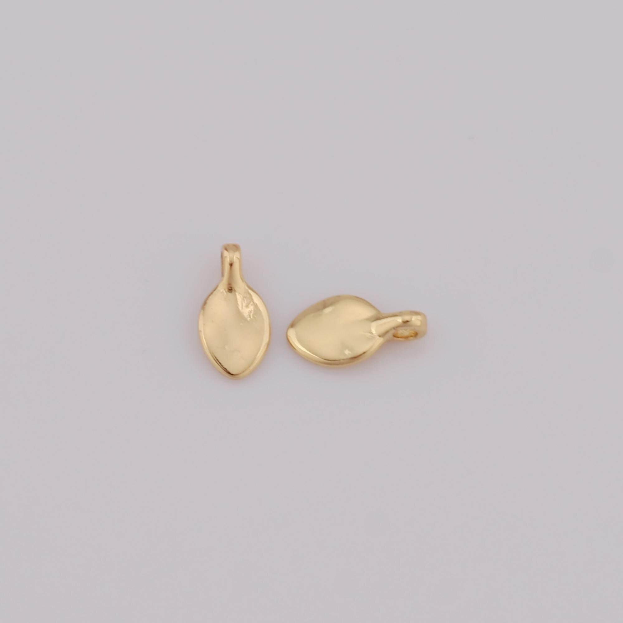 Dainty Spoon Charms,18K Gold Filled Spoon Pendant,Necklace for DIY Jewelry Making Supplies