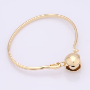 18K Gold Filled Openable Bangle,Thin Gold Bangle,Round Bangle,Gifts for Her
