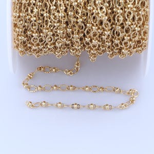 Gold Figure 8 Chain, 18K Gold Filled Semi Finished Chain, Specialty Chains, DIY Jewelry Making