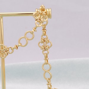Gold Figure 8 Chain, 18K Gold Filled Semi Finished Chain, Specialty Chains, DIY Jewelry Making