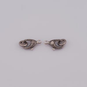 18K Vintage Filled Snap Clasp, Spring Ring Clasp DIY Jewelry Supplies