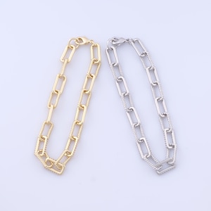 Gold Twist Bracelet, 18K Gold Filled Square Bracelet, Dainty Bracelet, DIY Jewelry Making