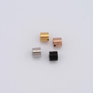 5 pcs Gold Tube Beads Charms,18K Gold Filled Round Beads,DIY Jewelry Supplies
