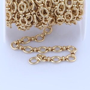 Gold Figure 8 Chain, 18K Gold Filled Semi Finished Chain, Specialty Chains, DIY Jewelry Making