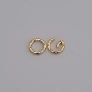 18K Gold Filled Snap Clasps, Micro Pavé CZ Snap Clasps, DIY Jewellery Supplies