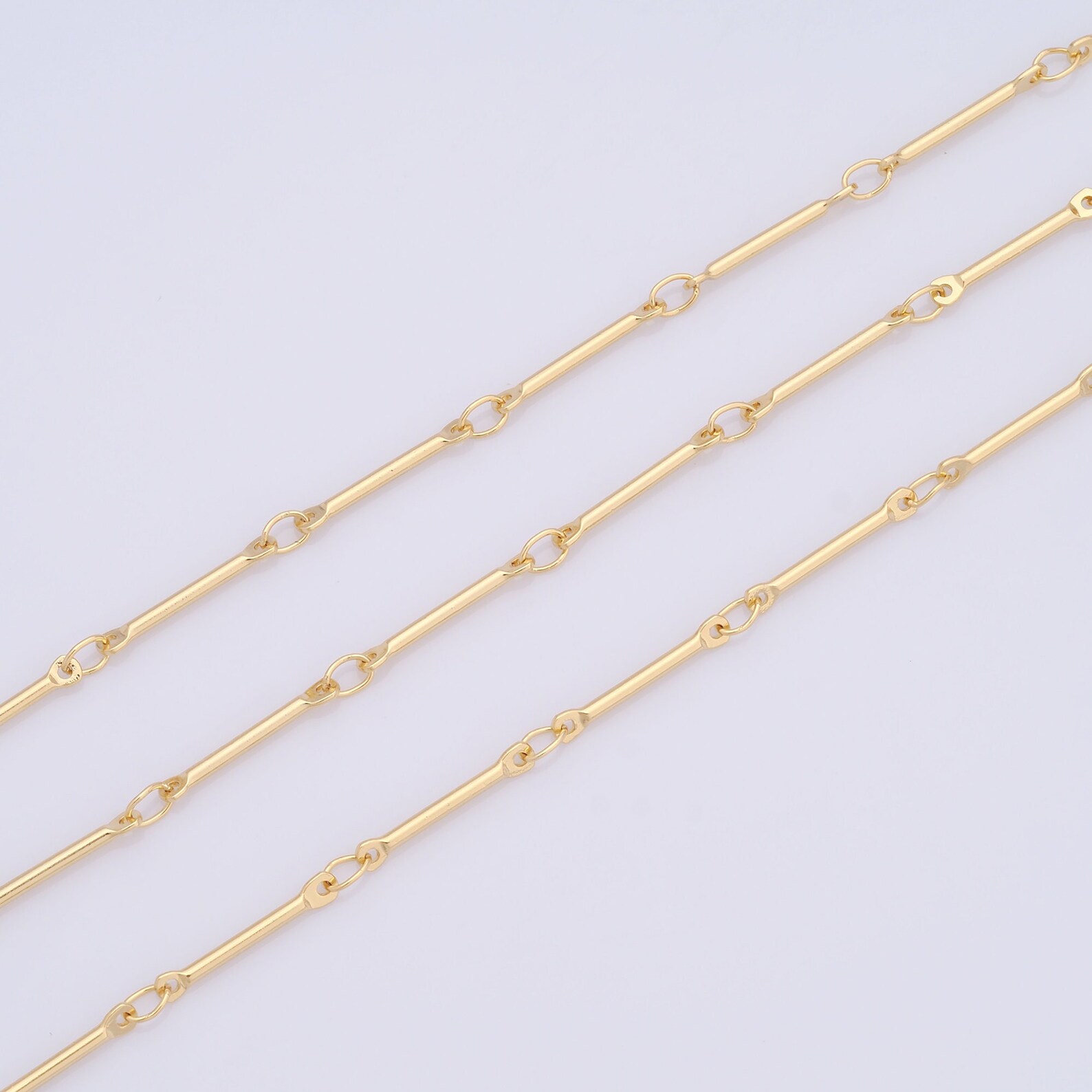 Gold Chain Module Gold Satellite Chain, 18K Gold Filled Semi Finished Chain, Specialty ...