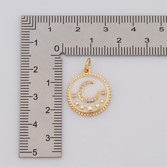 Beebeecraft 48 Breloques Lune Croissant - Or 24K Et Argent 925 Pour Bijoux DIY