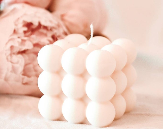 Bubble candle Kerze Blasen Geschenk Dekoration
