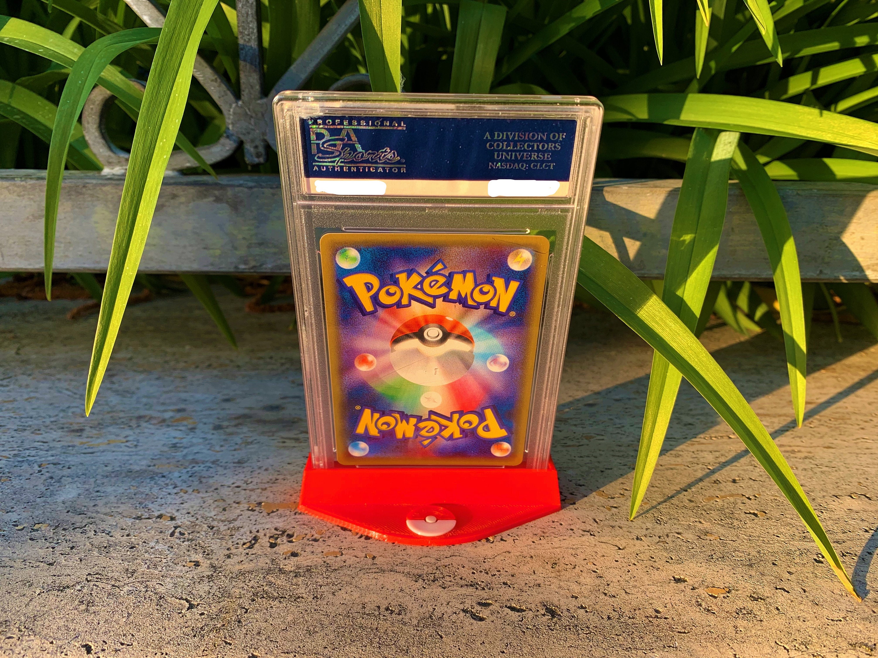 Toploader/PSA Kartenständer Pokedex style / cardholder Pokemon Etsy