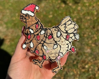 Christmas Clucker Car Freshie