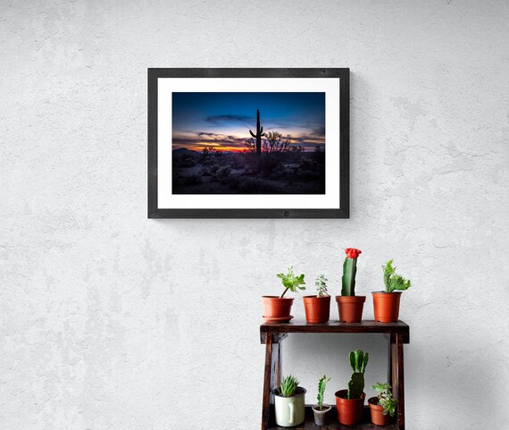 Arizona Sunset Fine Art Print | Desert Landscape Photography | Southwest Wall Art