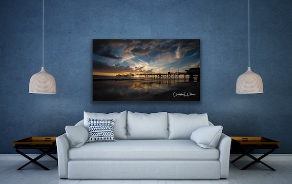 Redington Pier Sunset Print | Florida Beach Photography | Coastal Fine Art Wall Art