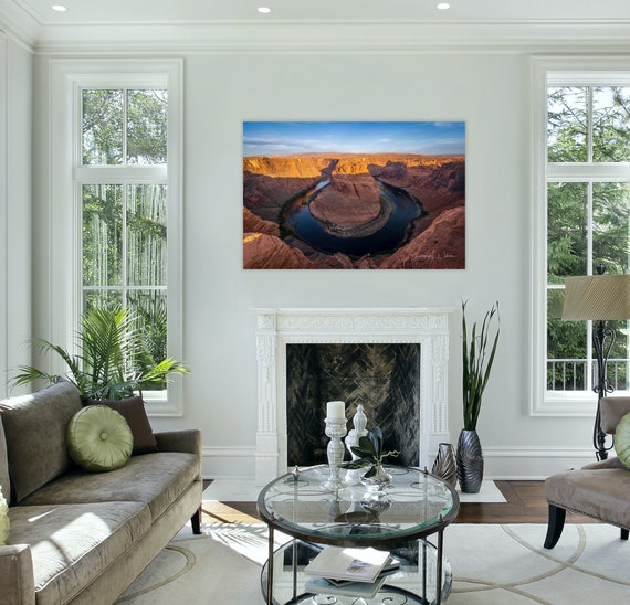 Horseshoe Bend Arizona Print | Canyon Landscape Photography | Southwest Wall Art