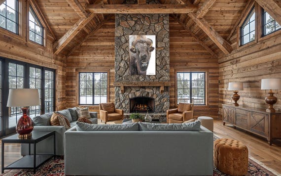 Black & White Bison Print | Wildlife Photography | Western Fine Art Wall Art