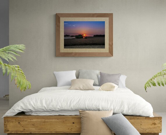 Harvest Sunset Fine Art Print | Country Farm Landscape Photography | Rustic Wall Art