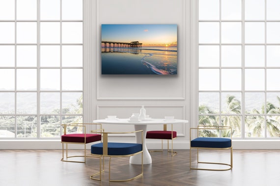 Tybee Island Sunrise Print | Georgia Coastal Photography | Pier Landscape Wall Art