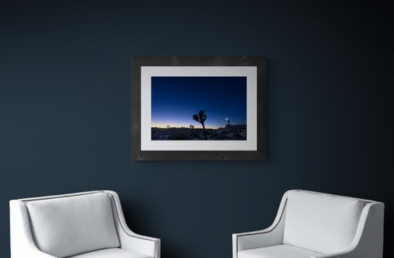 Joshua Tree Blue Hour Print | California National Park Photography | Desert Landscape Wall Art