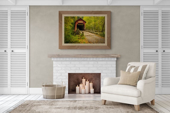 Bean Blossom Covered Bridge Print | Brown County Indiana Landscape Photography