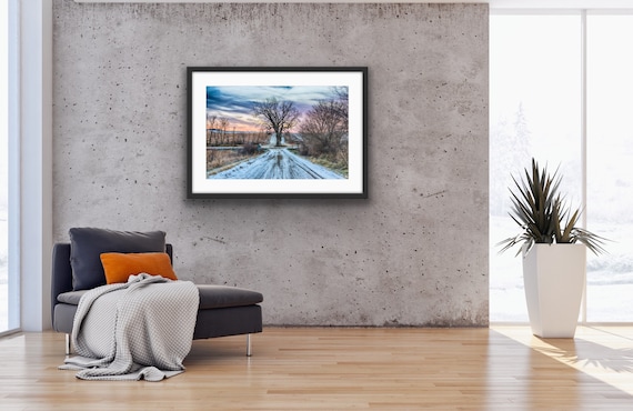 Iowa Countryside Fine Art Print | Country Road Landscape Photography | Midwest Wall Art