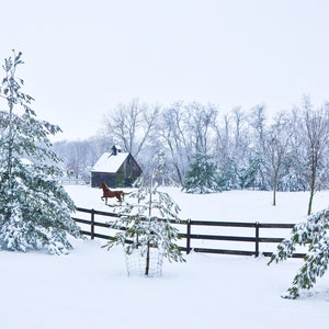 Country Winter Scene Print Rustic Old Barn Winter Landscape Print Weathered Barn Barn Art Rustic Farm Photo Farmhouse Décor
