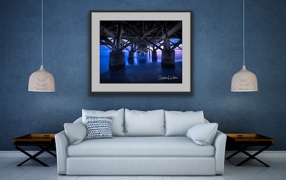 Redington Beach Sunset Print | Florida Coastal Photography | Pier Fine Art Wall Art