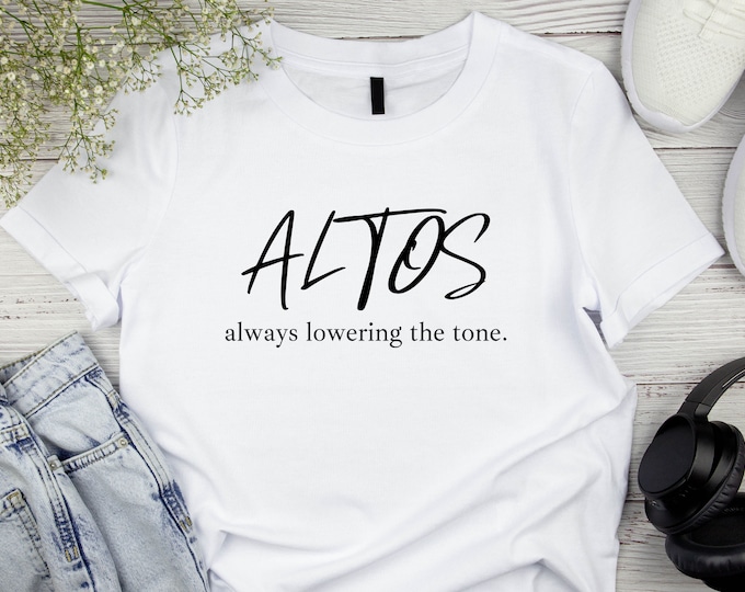 Alto Singer T-Shirt: Choir Music Gift
