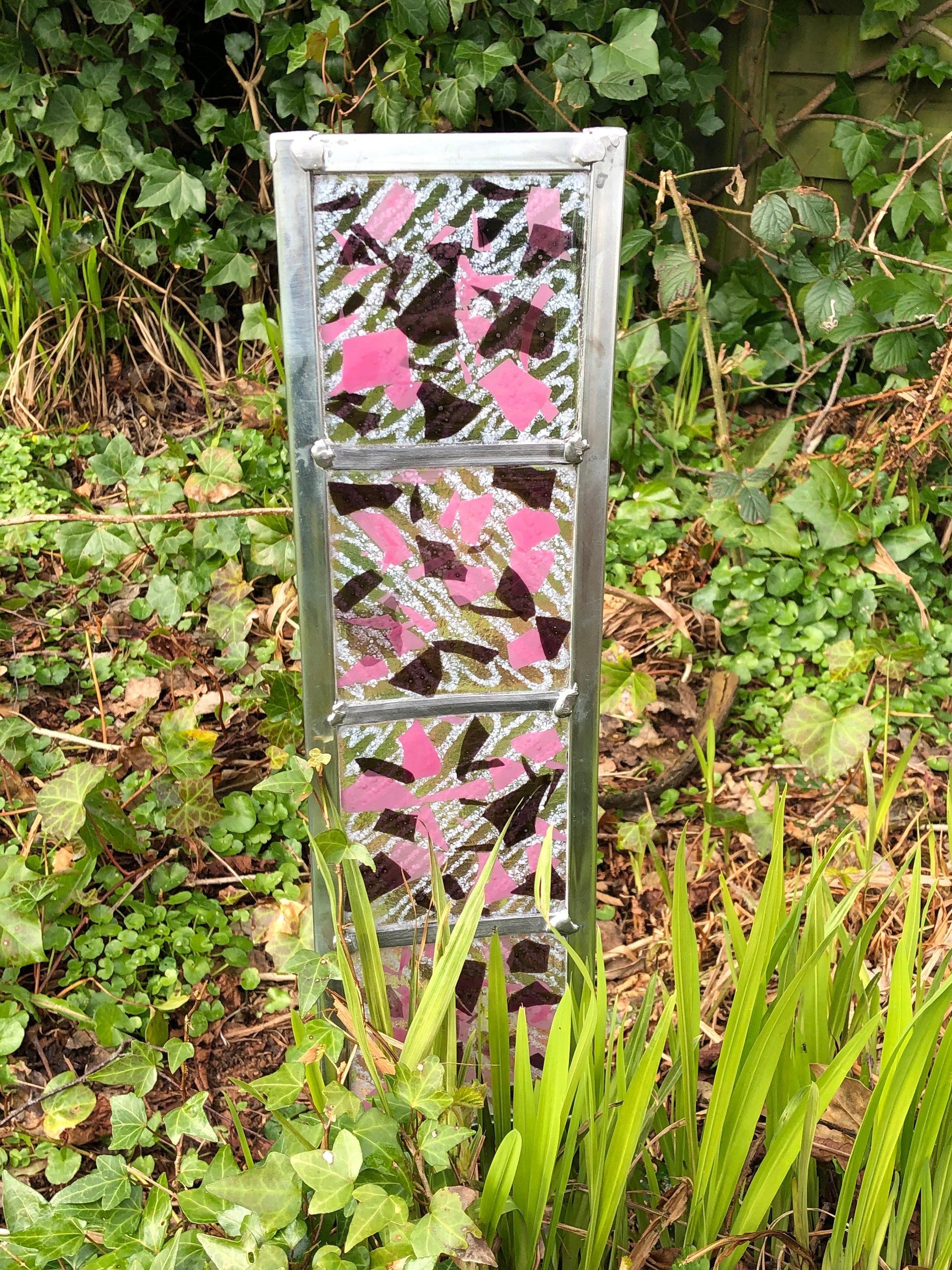 Fused Glass Garden Panel Etsy