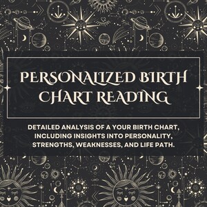 Lecture du thème astral personnalisée - Analyse astrologique approfondie | Découvrez vos forces, vos défis et votre chemin de vie