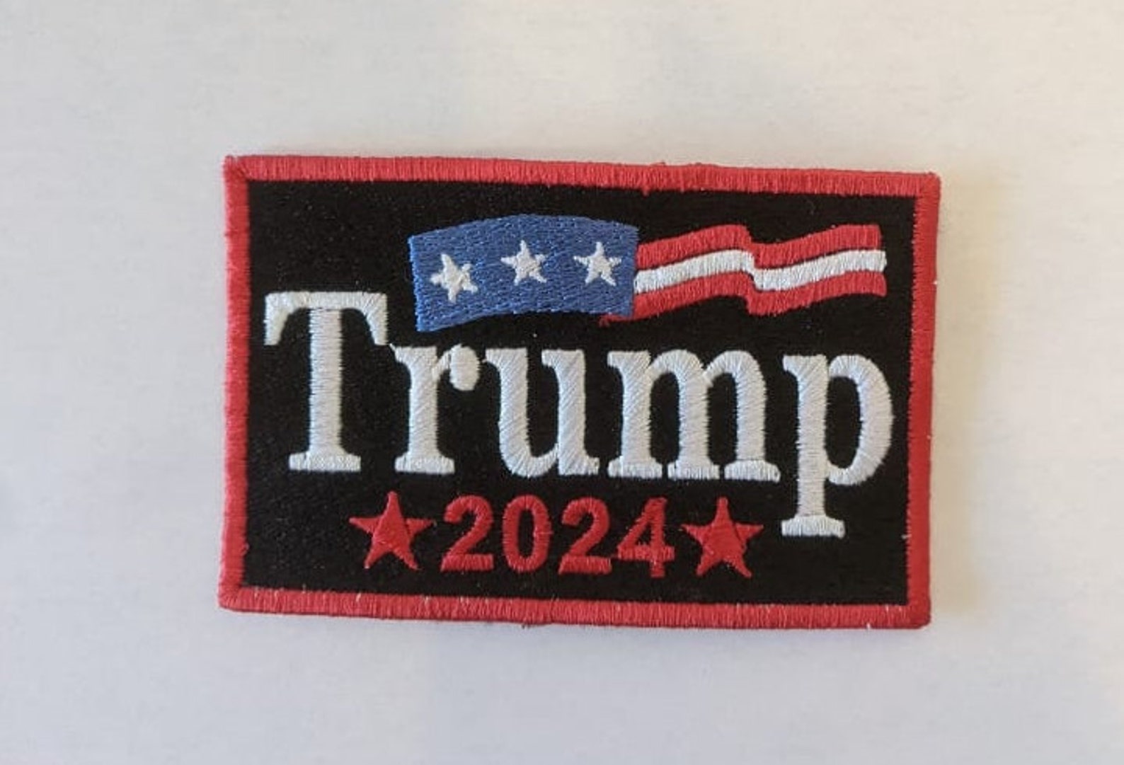 Trump 2024 Embroidered Iron On Patch / Applique 4 inch by 2 Etsy