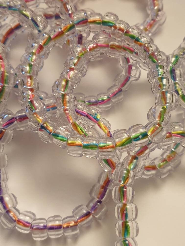 Rainbow Cord Kandi Sensory Bracelet Etsy
