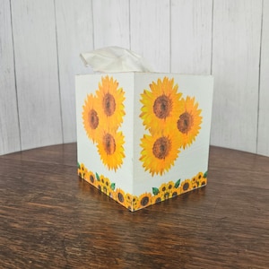 Bright & Beautiful Sunflower Tissue Box