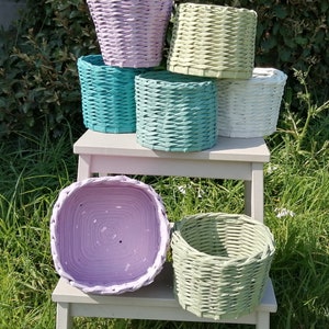 cache pot osier papier