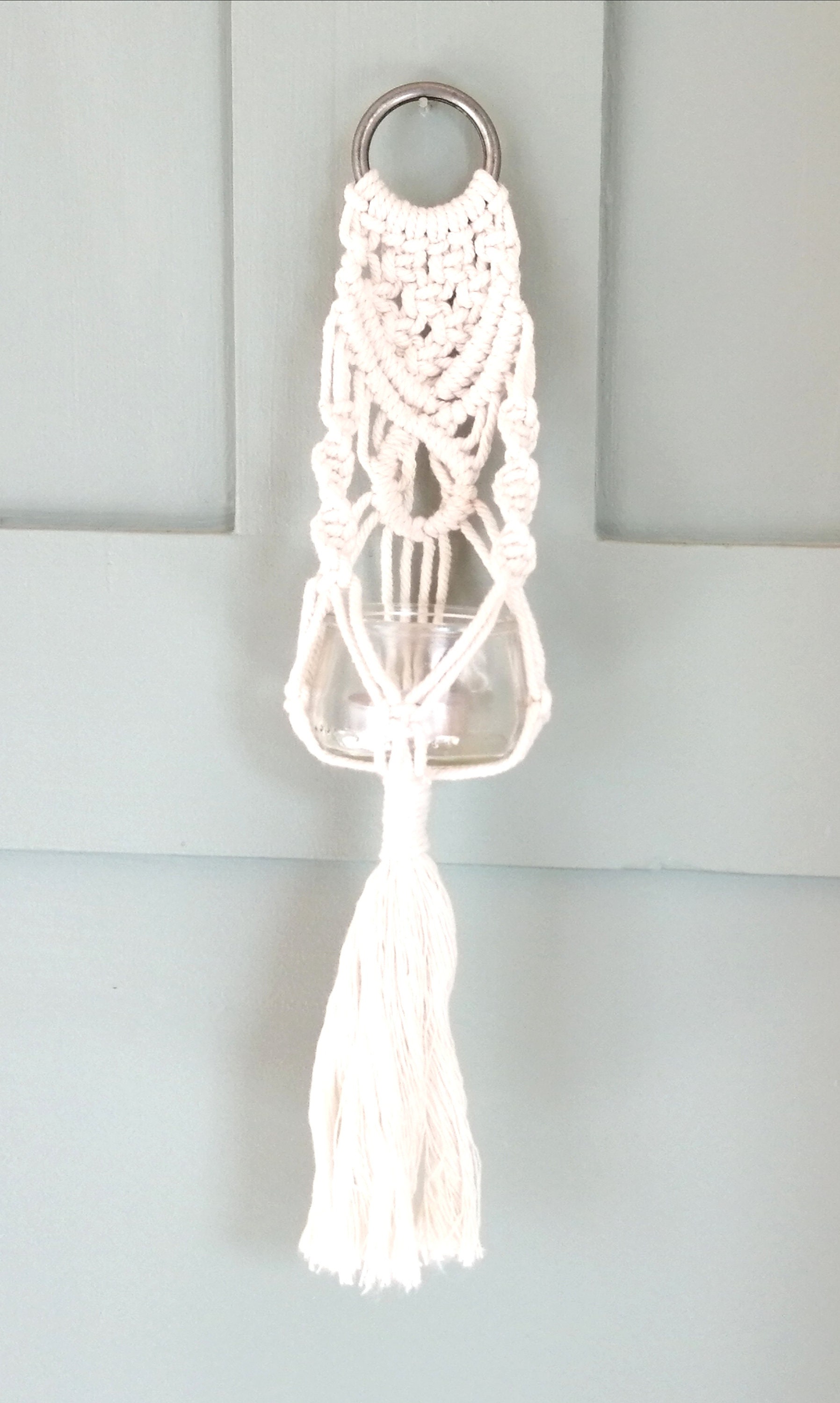 Porte Photophore Macramé