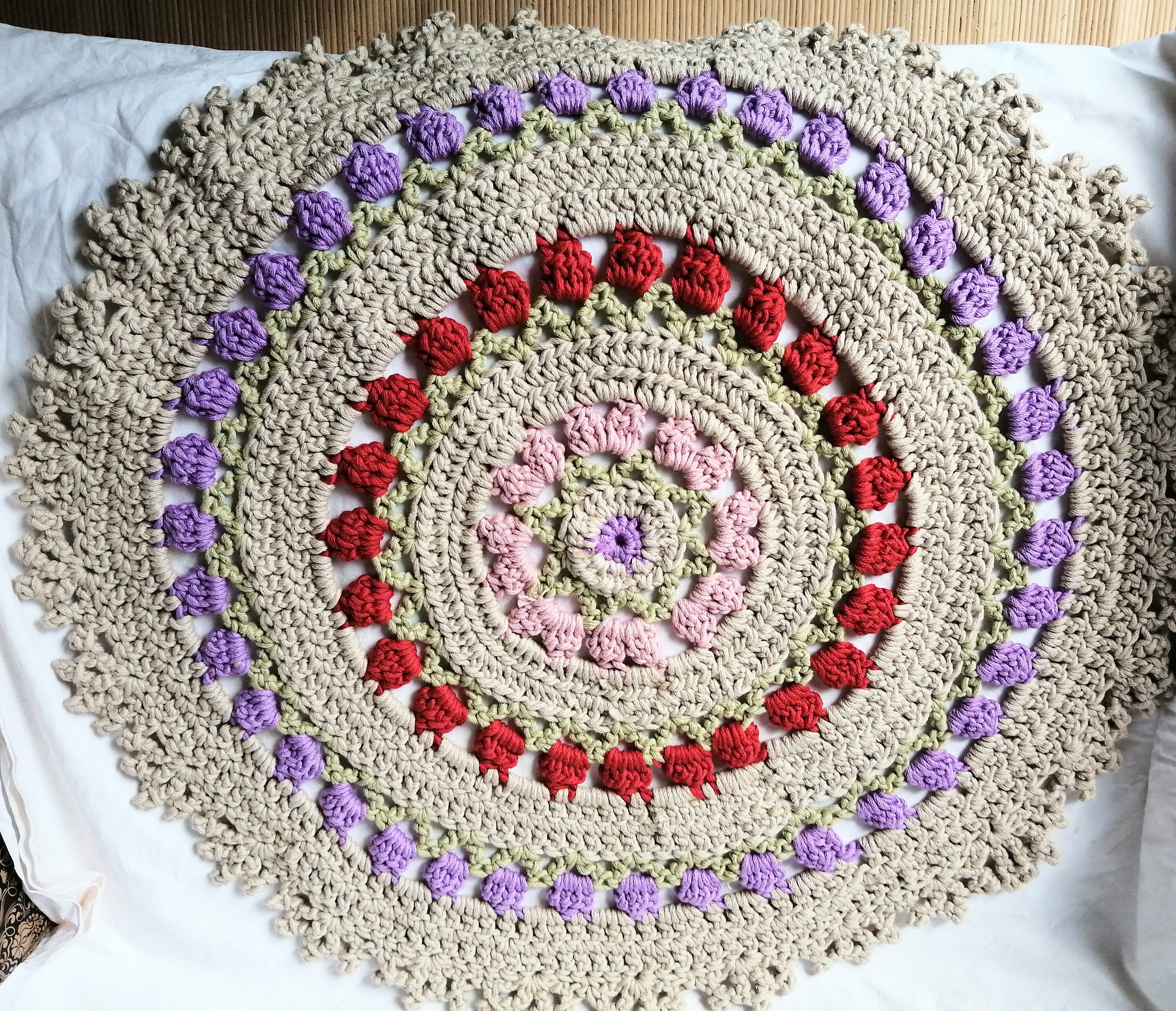 Grand Napperon Au Crochet