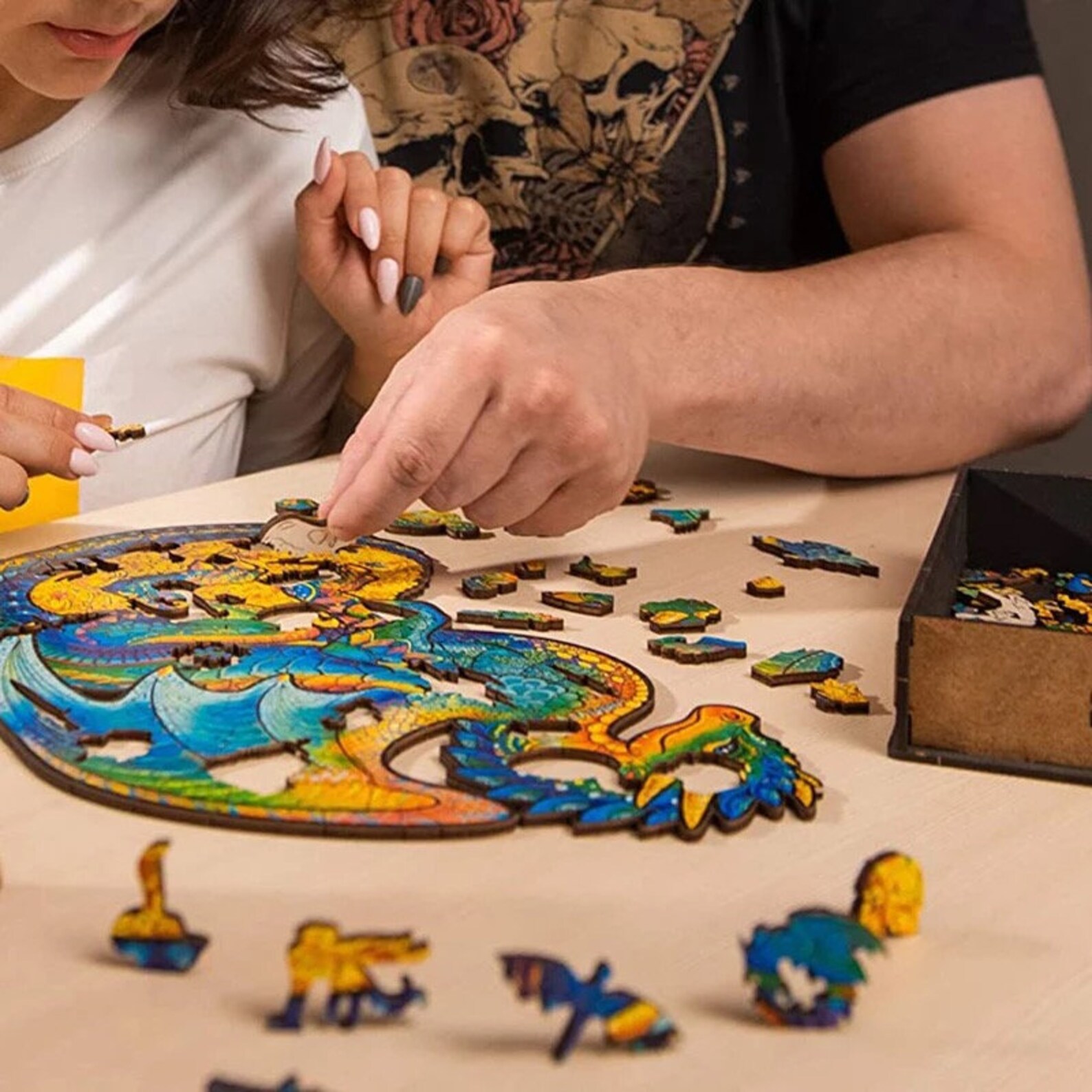 Wooden Puzzle for Adults and Children Etsy