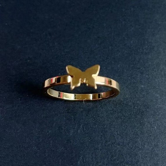 Matching butterfly rings gold deals