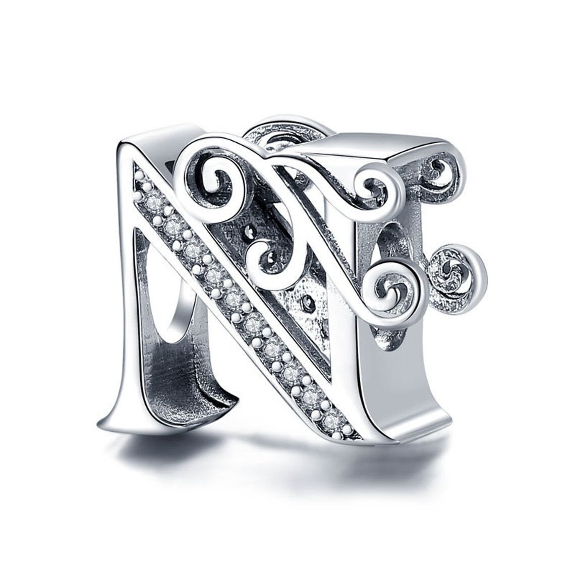 Real 925 sterling silver pandora charms authentic alphabet etsy