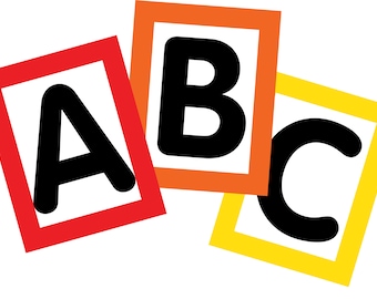 Alphabet Outline Letter Printable - Etsy