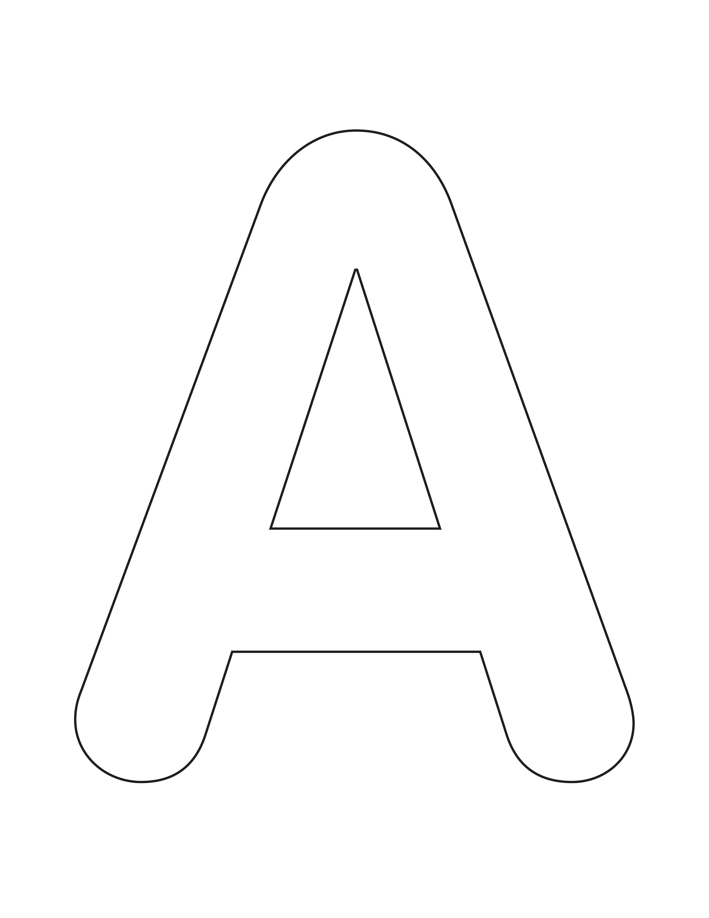 Alphabet Outline Letter Printable Instant Download Etsy Alphabet Outline Letter Printable Instant Download Etsy