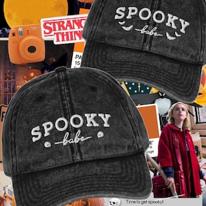 Spooky Babe Embroidered Baseball Cap | Halloween Fall Hat