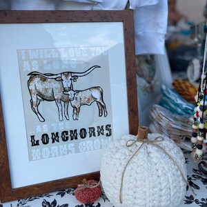 Western Nursery Decor Printable, Design, PNG, Art, Farm, Ranch, Longhorn, Cattle, Baby, Cowkid, Cowboy, Cowgirl, PNG, Digital Design