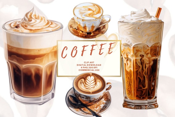 Kaffee Clipart, latte clipart, Kaffeetasse, Cafe png, Italien Kaffee Clipart, Kaffee Aquarell