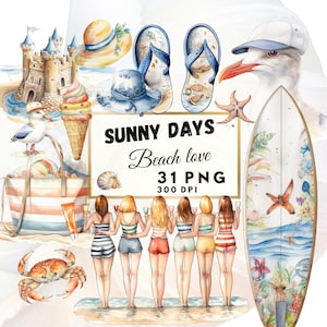 Beach clipart, nautical clipart, png, lighthouse, clip art, transparent png, watercolor, beach, coast, ocean