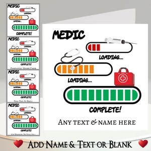 Carte d'assurance-maladie : ajoutez votre texte + nom, message intérieur. Diplôme, examens, étudiante infirmière, étudiante en médecine, ambulancier paramédical, médical, hôpital, ambulance